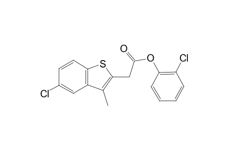 5-chloro-3-methylbenzo[b]thiophene-2-acetic acid, o-chlorophenyl ester