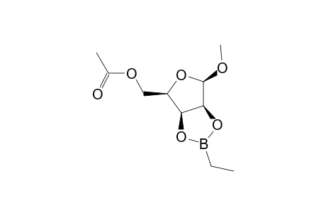 .beta.-D-lyxofuranoside, 5-O-acetyl-2,3-O-(ethylborandiyl)-1-O-methyl-