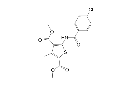 2,4-thiophenedicarboxylic acid, 5-[(4-chlorobenzoyl)amino]-3-methyl-, dimethyl ester