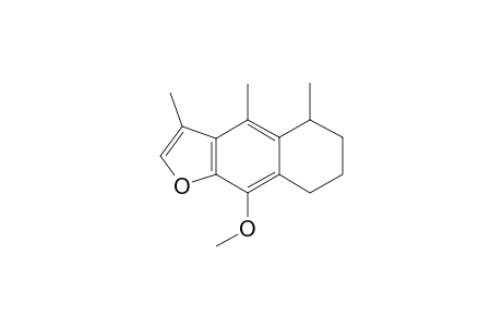 9-Methoxy-3,4,5-trimethyl-5,6,7,8-tetrahydrobenzo[f]benzofuran