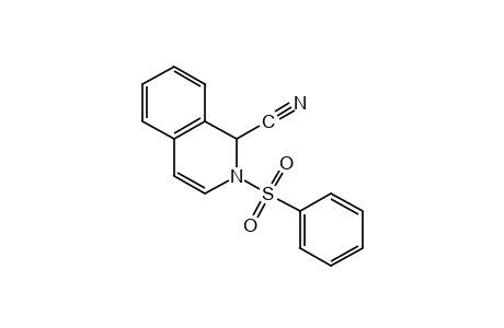 1,2-dihydro-2-(phenylsulfonyl)-1-isoquinolinecarbonitrile
