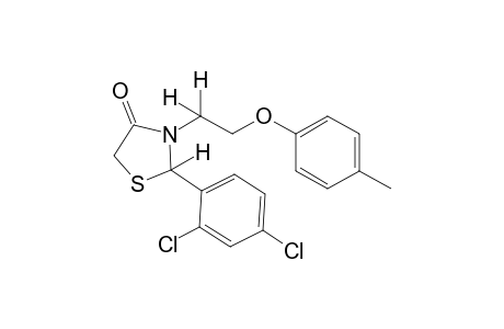 2-(2,4-dichlorophenyl)-3-[2-(p-tolyloxy)ethyl]-4-thiazolidinone