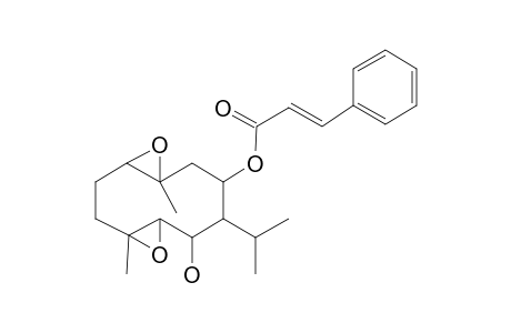 10-Hydroxy-1,6-dimethyl-9-(propan-2-yl)-5,12-dioxatricyclo[9.1.0.04,6]dodecan-8-yl-3-phenylprop-2-enoate (isomer 1)