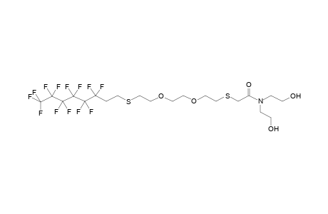 15,15,16,16,17,17,18,18,19,19,20,20,20-Tridecafluoro-3,12-dithia-6,9-dioxaeicosanoic acid, N,N-bis(2-hydroxyethyl)amide