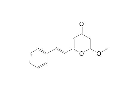 2-METHOXY-6-[2-(PHENYL)-ETHENYL]-PYRAN-4-ONE