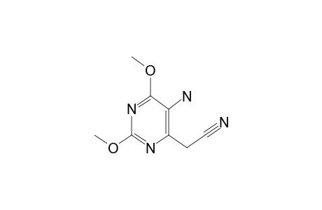 2-(5-amino-2,6-dimethoxypyrimidin-4-yl)acetonitrile