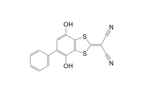 Propanedinitrile, 2-(4,7-dihydroxy-5-phenyl-2H-benzo[d]1,3-dithiol-2-ylideno)-