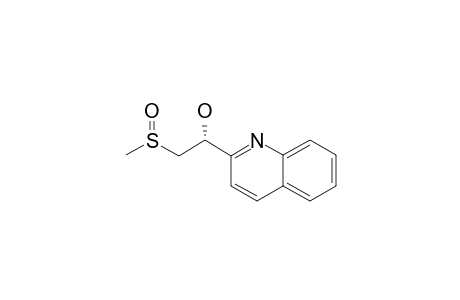 2-(METHYLSULFINYL)-1-(2-QUINOLYL)-ETHANOL