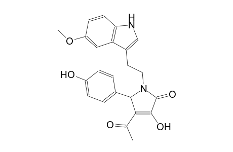 2H-pyrrol-2-one, 4-acetyl-1,5-dihydro-3-hydroxy-5-(4-hydroxyphenyl)-1-[2-(5-methoxy-1H-indol-3-yl)ethyl]-