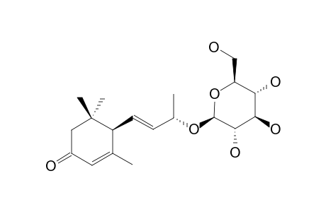 (6R,9R)-3-OXO-ALPHA-IONOL-BETA-D-GLUCOPYRANOSIDE