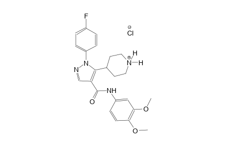 piperidinium, 4-[4-[[(3,4-dimethoxyphenyl)amino]carbonyl]-1-(4-fluorophenyl)-1H-pyrazol-5-yl]-, chloride