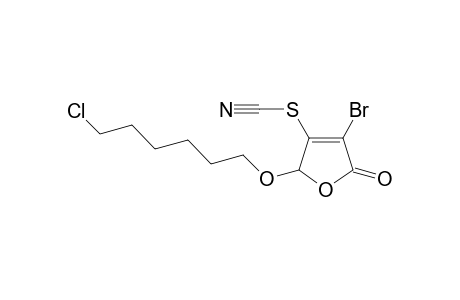 3-Bromo-5-(6-chlorohexyl)oxy-4-thiocyanatofuran-2(5H)-one