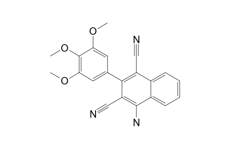 4-Amino-2-(3,4,5-trimethoxyphenyl)naphthalene-1,3-dicarbonitrile