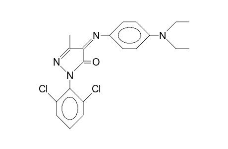 1-(2,6-Dichloro-phenyl)-4-(4-N,N-diethylamino-phenylimino)-3-methyl-2-pyrazolin-5-one