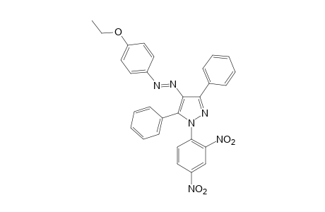 1-(2,4-DINITROPHENYL)-3,5-DIPHENYL-4-[(p-ETHOXYPHENYL)AZO]PYRAZOLE