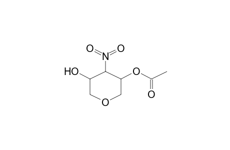 Acetic acid, 5-hydroxy-4-nitrotetrahydropyran-3-yl ester