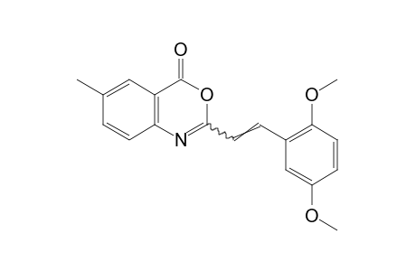 2-(2,5-dimethoxystyryl)-6-methyl-4H-3,1-benzoxazin-4-one