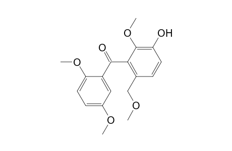 (2,5-dimethoxyphenyl)-[2-methoxy-6-(methoxymethyl)-3-oxidanyl-phenyl]methanone