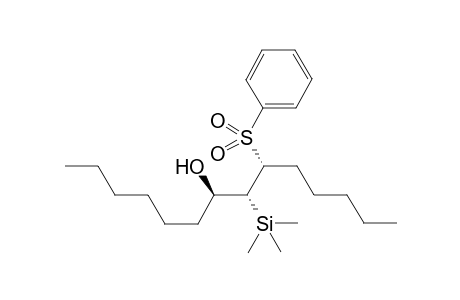 (7R*,8R*,9R*)-9-(Phenylsulfonyl)-8-(trimethylsilyl)tetradecan-7-ol