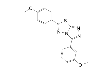 3-(3-methoxyphenyl)-6-(4-methoxyphenyl)[1,2,4]triazolo[3,4-b][1,3,4]thiadiazole