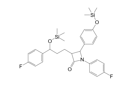 1-(4-fluorophenyl)-3-[3-(4-fluorophenyl)-3-trimethylsilyloxy-propyl]-4-(4-trimethylsilyloxyphenyl)azetidin-2-one