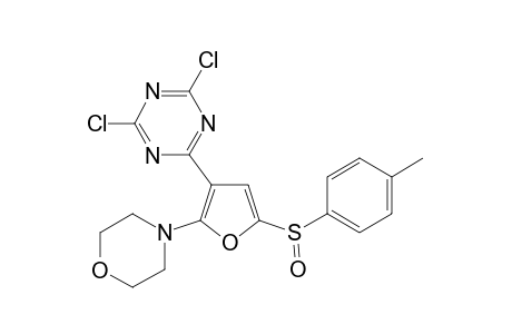 2,4-dichloro-6-[5-(4-methylphenyl)sulfinyl-2-morpholino-3-furyl]-s-triazine