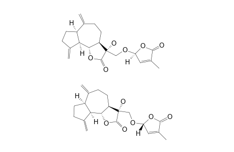 #8A+8B;(6R,7S,11R,2'S/2'R)-11-HYDROXY-13-[4'-METHYL-3'-ENE-2'-OXY-GAMMA-BUTYROLACTONE]-4(15),10(14)-DIENE-GUAIANE-6-ALPHA,12-OLIDE;MIXTURE;MAJOR+MINOR