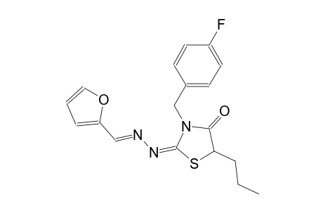 2-furaldehyde [(2E)-3-(4-fluorobenzyl)-4-oxo-5-propyl-1,3-thiazolidin-2-ylidene]hydrazone