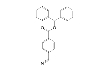 p-cyanobenzoic acid, diphenylmethyl ester