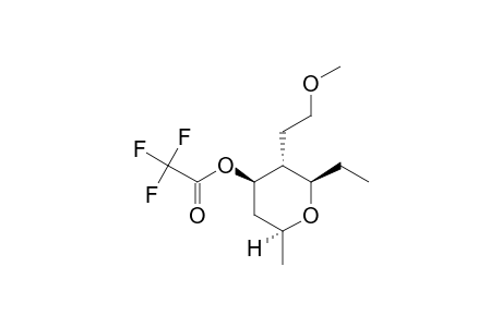 2-BETA-ETHYL-4-BETA-TRIFLUOROACETOXY-3-ALPHA-(2'-METHOXYETHYL)-6-BETA-METHYLTETRAHYDROPYRAN;MAJOR-DIASTEREOMER