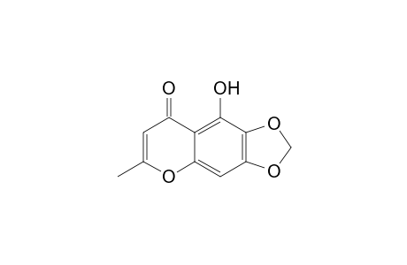 PISONIN_E;5-HYDROXY-6,7-METHYLENEDIOXY-2-METHYLCHROMONE