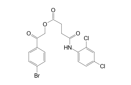 Butanoic acid, 4-[(2,4-dichlorophenyl)amino]-4-oxo-, 2-(4-bromophenyl)-2-oxoethyl ester