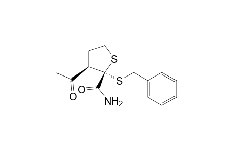 2-Thiophenecarboxamide, 3-acetyltetrahydro-2-[(phenylmethyl)thio]-, cis-