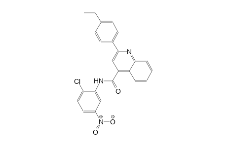4-quinolinecarboxamide, N-(2-chloro-5-nitrophenyl)-2-(4-ethylphenyl)-