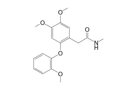 2-(2'-Methoxyphenoxy)-4,5-dimethoxy-N-methyl-phenylacetamide