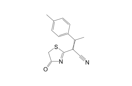 2-(4-Oxo-4,5-dihydrothiazol-2-yl)-3-(p-tolyl)-but-2-enenitrile