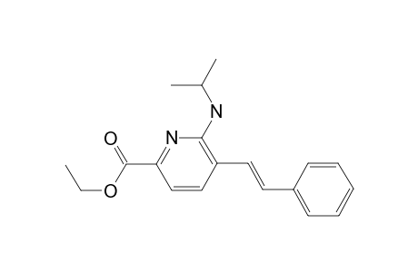 6-(isopropylamino)-5-[(E)-2-phenylvinyl]picolinic acid ethyl ester