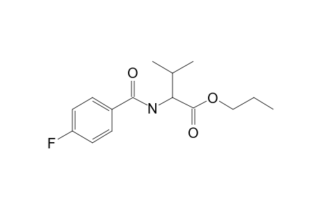 L-Valine, N-(4-fluorobenzoyl)-, propyl ester