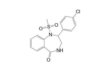 2-(4-CHLOROPHENYL)-2,3,4,5-TETRAHYDRO-1-METHYLSULFONYL-2-PHENYL-1H-1,4-BENZODIAZEPIN-5-ONE