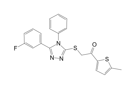 ethanone, 2-[[5-(3-fluorophenyl)-4-phenyl-4H-1,2,4-triazol-3-yl]thio]-1-(5-methyl-2-thienyl)-