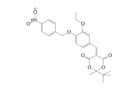 2-tert-butyl-5-{3-ethoxy-4-[(4-nitrobenzyl)oxy]benzylidene}-2-methyl-1,3-dioxane-4,6-dione