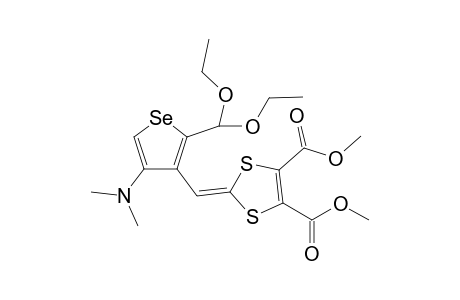 3-[4',5'-bis(Methoxycarbonyl)-1',3'-dithiolidene]-2-(diethyl-orthoformiate)-4-(dimethylamino)-3-selenophene