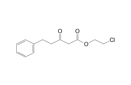 3-Oxo-5-phenylpentanoic acid, 2-chloroethyl ester