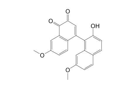 [1,1'-Binaphthalene]-3,4-dione, 2'-hydroxy-6,7'-dimethoxy-