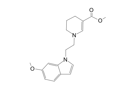 Methyl 1-{2'-[3"-( 6'''-methoxyindolyl)]ethyl}-1,4,5,6-tetrahydropyridine-3-carboxylate