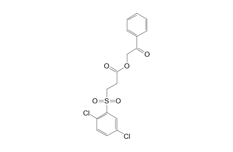 2-Oxo-2-phenylethyl 3-[(2,5-dichlorophenyl)sulfonyl]propanoate