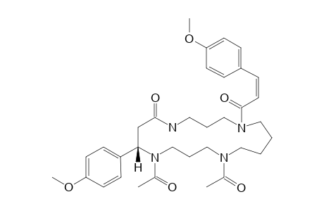 N,N-diacetyl-N'-(Z)-(p-methoxycinnamoyl)-buchnerine