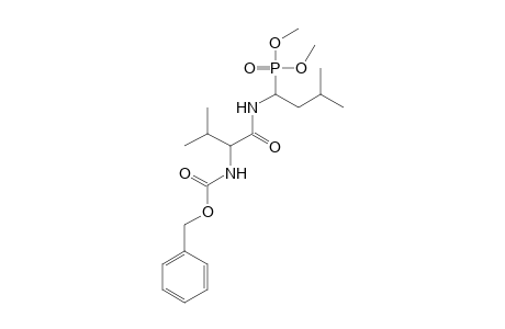 Dimethyl 1-[(2-([(benzyloxy)carbonyl]amino)-3-methylbutanoyl)amino]-3-methylbutylphosphonate