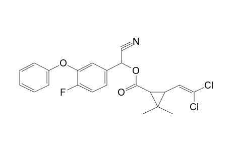 .alpha.-Cyano-3-phenoxy-4-fluorobenzyl 2,2-dimethyl-3-(2,2-dichloroethenyl)cyclopropanecarboxylate