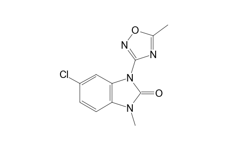 5-chloro-1-methyl-3-(5-methyl-1,2,4-oxadiazol-3-yl)-2-benzimidazolinone